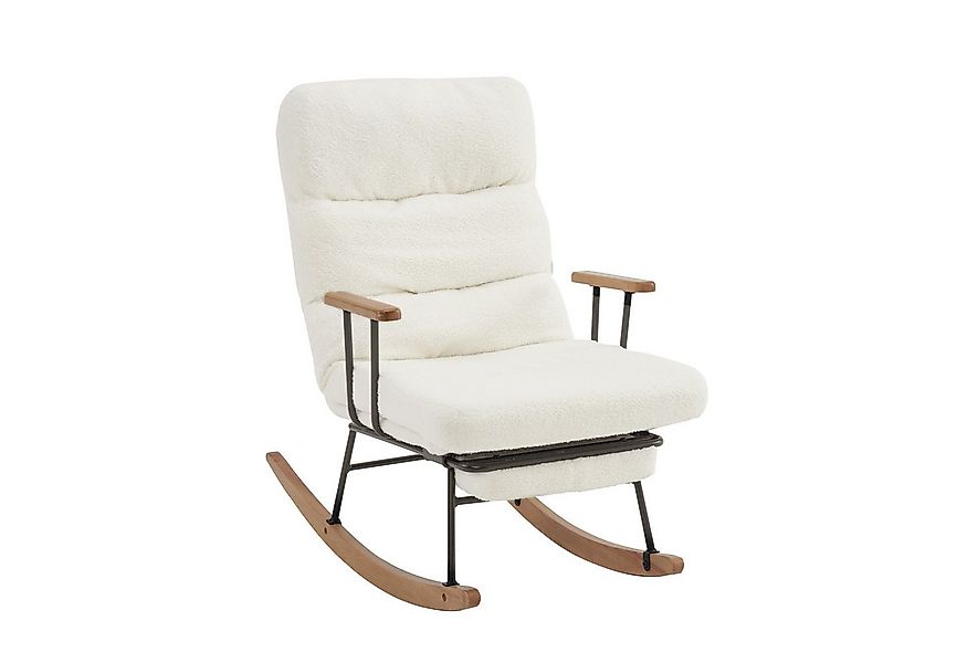 HAUSS SPOLE Schaukelstuhl mit Schwerkraftverstellung, manuellem Fußstützenm günstig online kaufen