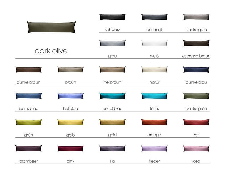 BETTWAESCHE-MIT-STIL Seitenschläferkissenbezug Mako Satin Seitenschläferkis günstig online kaufen