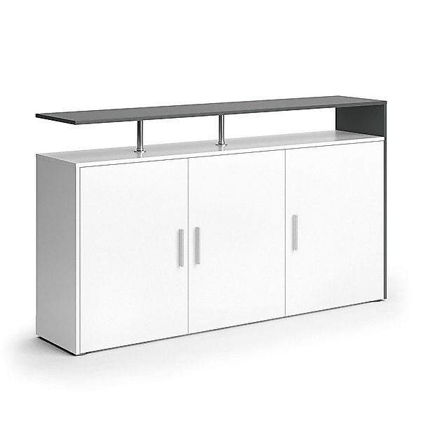 Vicco Highboard Amato, Weiß/Anthrazit, 160 x günstig online kaufen