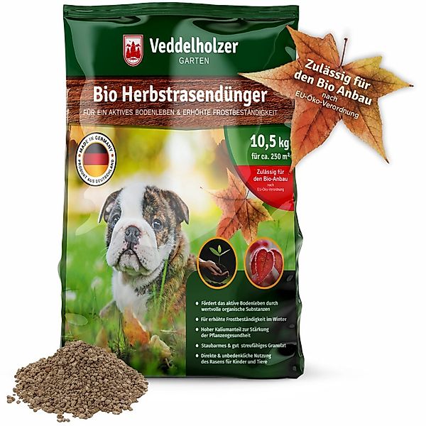 Veddelholzer Garten Rasendünger Bio Herbstrasendünger Langzeit-Wirkung, günstig online kaufen