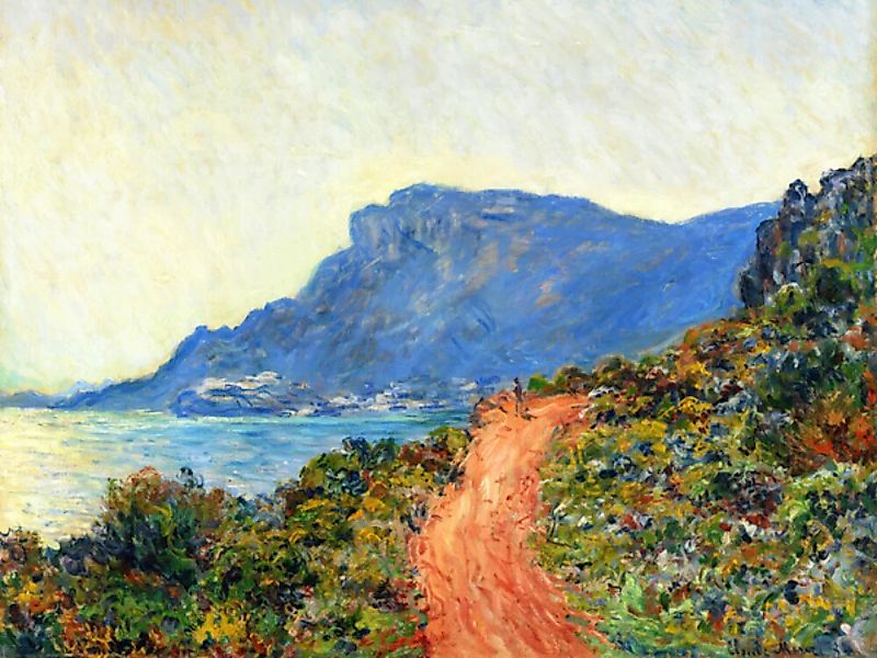 Poster / Leinwandbild - Claude Monet: La Corniche Bei Monaco günstig online kaufen