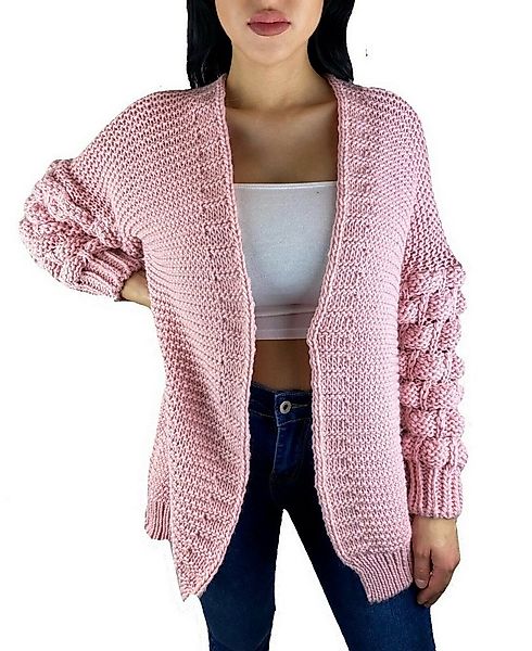 Worldclassca Longstrickjacke Worldclassca Damen Strickjacke mit Bommel Ärme günstig online kaufen