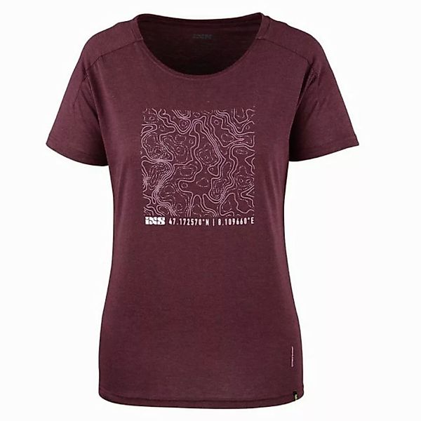 IXS T-Shirt Flow Women Tech Tee Contour raisin (1-tlg) günstig online kaufen