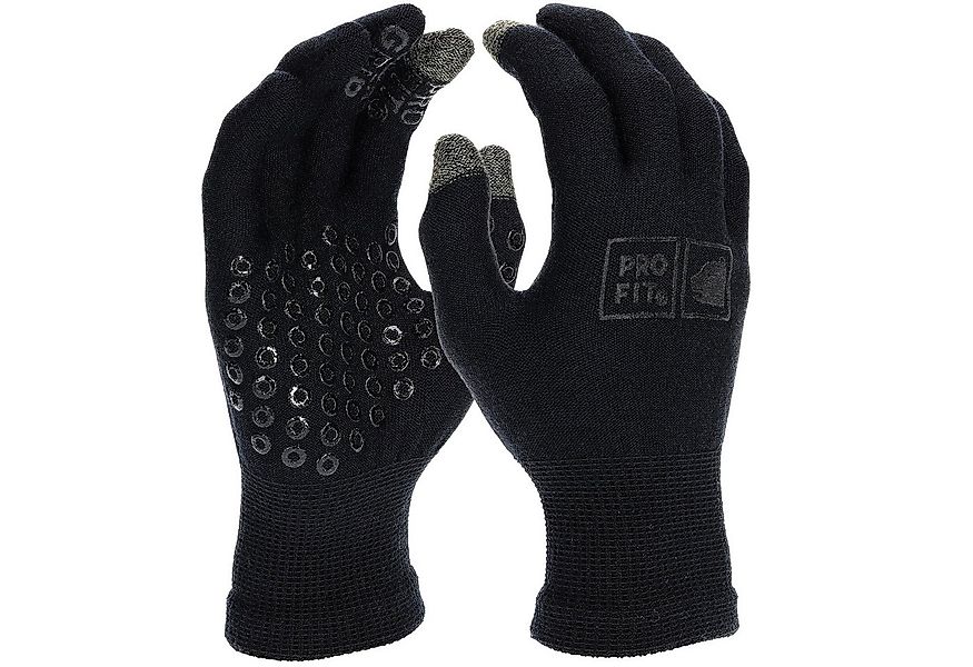 PRO FIT by Fitzner Unterziehhandschuhe, Merino-Wolle Handschuh mit Silikonn günstig online kaufen