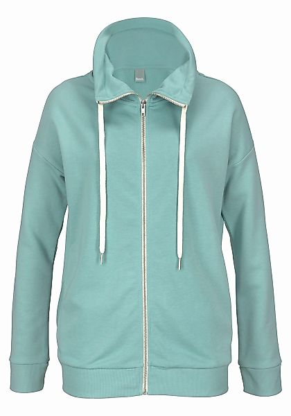 Bench. Sweatjacke, mit Glanzprint am Stehkragen, Loungeanzug günstig online kaufen