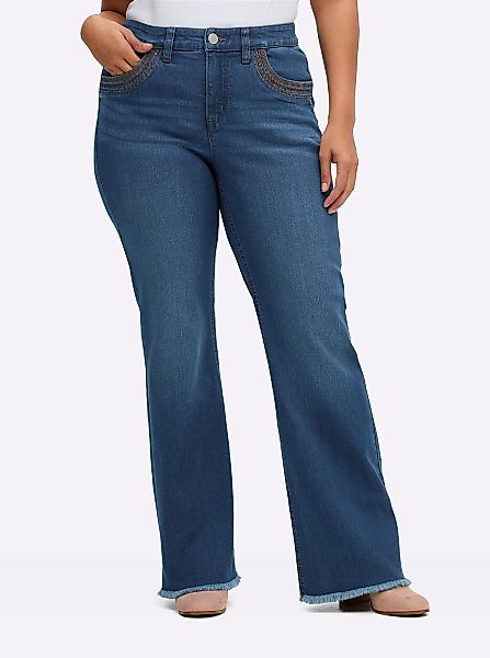 Sheego Bequeme Jeans Bootcut-Jeans günstig online kaufen