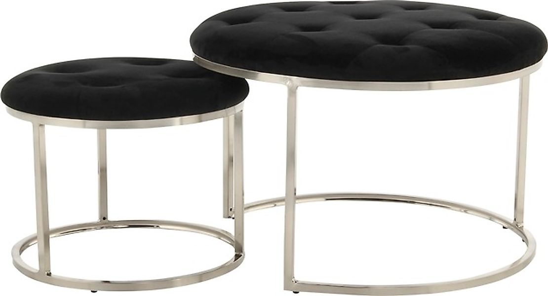 Kayoom Polstergarnitur »Hocker Becky 825 2er-Set, runde Form, angesagter Re günstig online kaufen