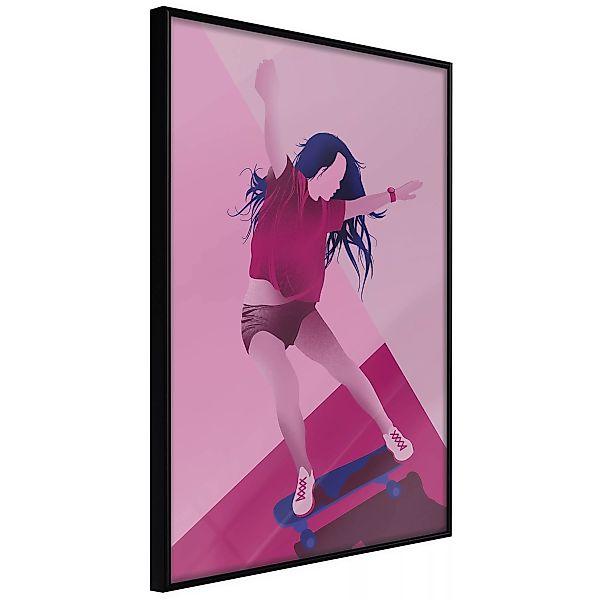 Poster - Girl On A Skateboard günstig online kaufen