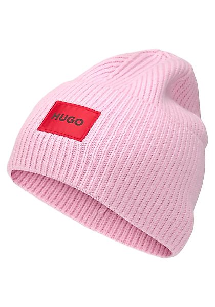 HUGO Beanie "Saffa hat 10253885 0", mit rotem HUGO Logo günstig online kaufen