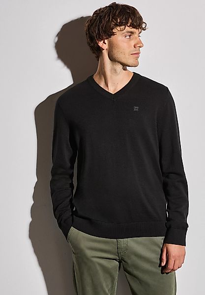 STREET ONE MEN Strickpullover aus reiner günstig online kaufen