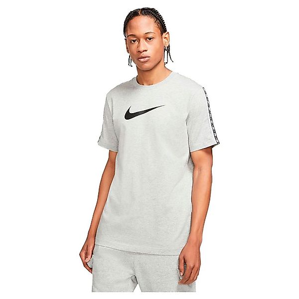 Nike Sportswear Repeat Dm4685 Kurzärmeliges T-shirt M Dk Grey Heather / Bla günstig online kaufen