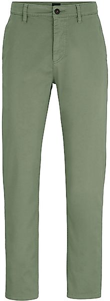 BOSS Satin Chino Grün - Größe W 34 - L 32 günstig online kaufen