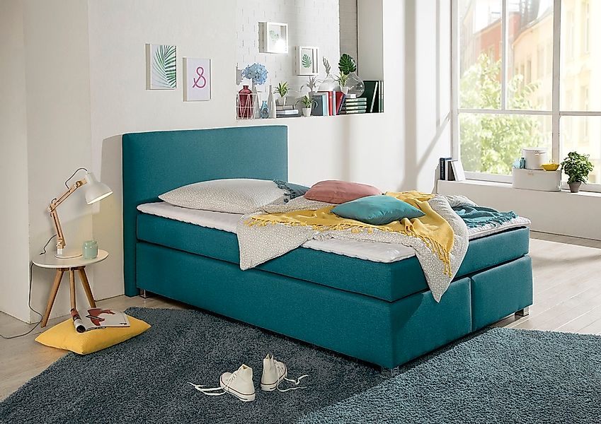 Home affaire Boxspringbett "Eliana" inkl. Topper, in 4 Breiten, 3 Matratzen günstig online kaufen