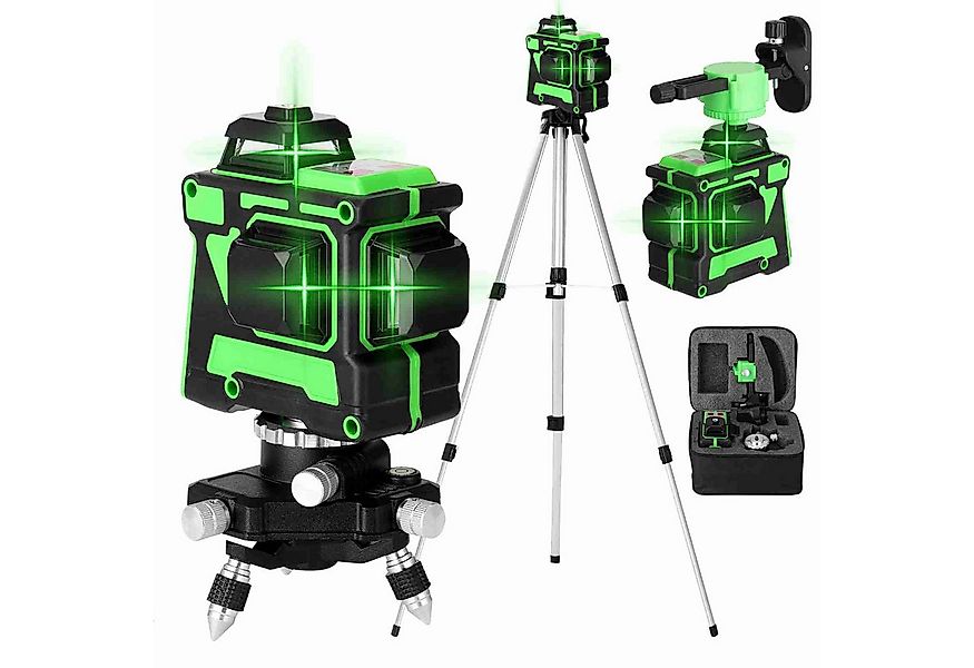 cocosity Linienlaser 3D-Laser Wasserwaage mit 12 Linien aus Legierung 1,2 m günstig online kaufen