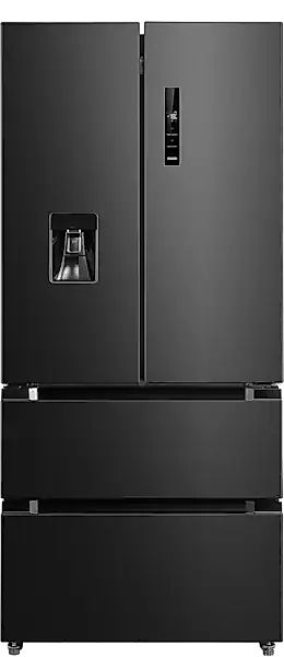 Hanseatic French Door »HFD18983CWDBI«, Wasserspender mit Wassertank günstig online kaufen
