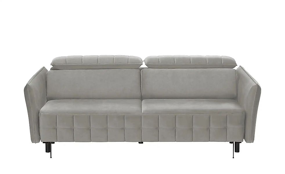 smart Schlafsofa mit verstellbaren Kopfstützen Momoka ¦ grau ¦ Maße (cm): B günstig online kaufen