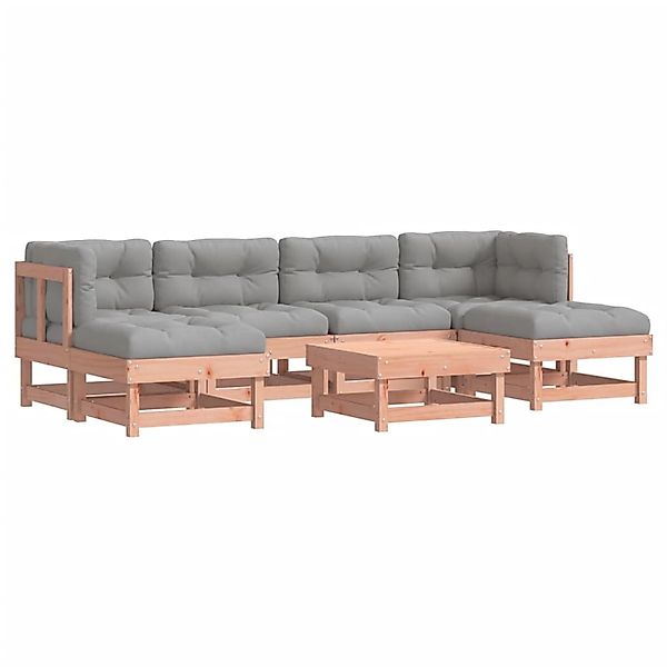 vidaXL 7-Tlg Garten-Lounge-Set mit Kissen Massivholz Douglasie 3185925 günstig online kaufen