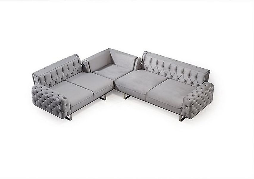 Villa Möbel Ecksofa Roma, Set, mit Relax-/Bettfunktion durch umklappbare Rü günstig online kaufen