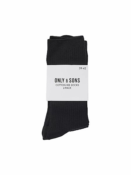 ONLY & SONS Freizeitsocken "ONSBASIC RIB SOCK 2 PACK NOOS" Packung, 2 Paar günstig online kaufen