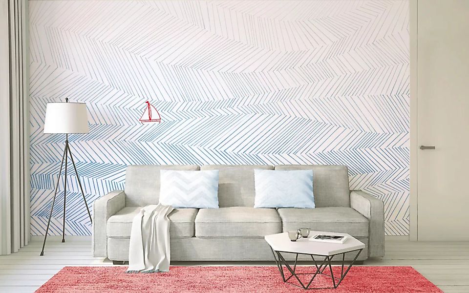 Architects Paper Fototapete »Atelier 47 Waves Artwork 3«, geometrisch, Vlie günstig online kaufen