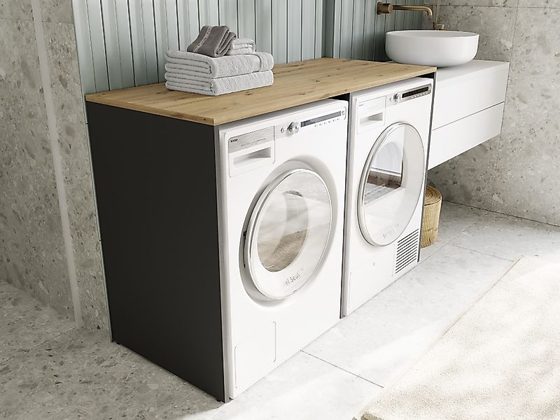 Platan Room Waschmaschinenumbauschrank DORA Waschmaschinenschrank 130 günstig online kaufen