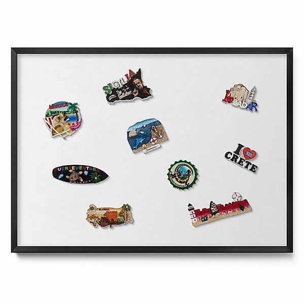 Tulup Magnettafel Magnetboard für die Wand mit Motiv Farbe Weiß 70x50 cm Ma günstig online kaufen