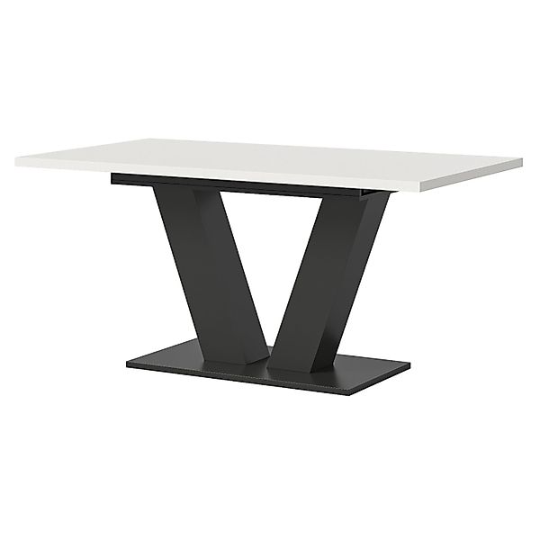 Inn.Furn Esstisch Weiß Grau 150 - 190 cm Ausziehbar Home-X günstig online kaufen