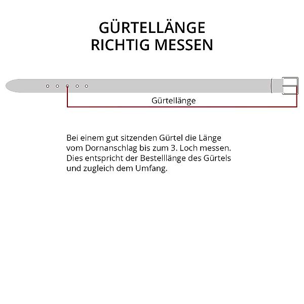 LINDENMANN Ledergürtel Ledergürtel Herren braun Überlänge günstig online kaufen