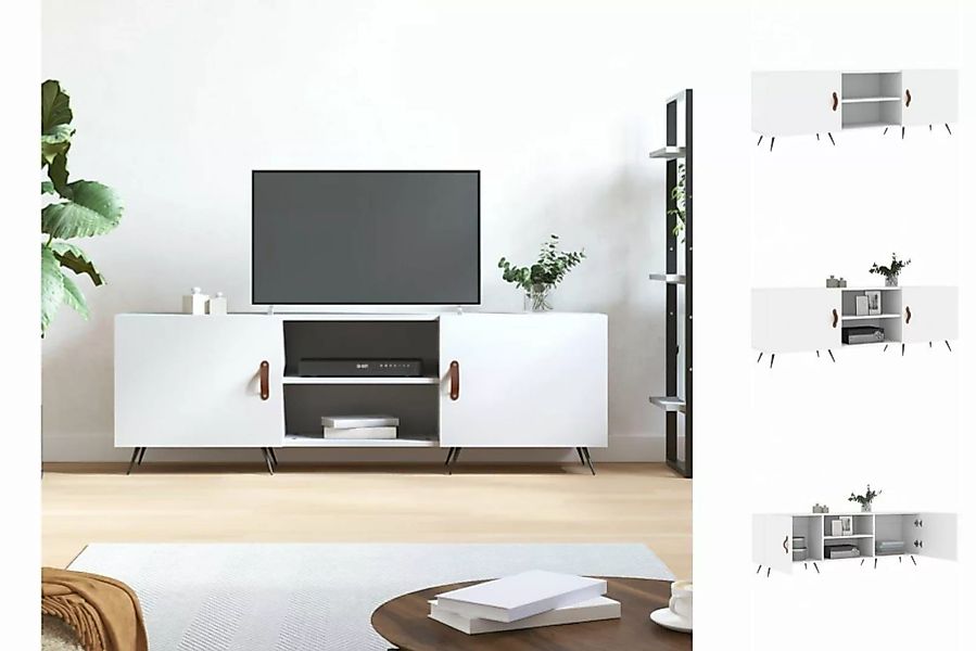 vidaXL TV-Schrank TV-Schrank Weiß 150x30x50 cm Holzwerkstoff TV-Lowboard günstig online kaufen
