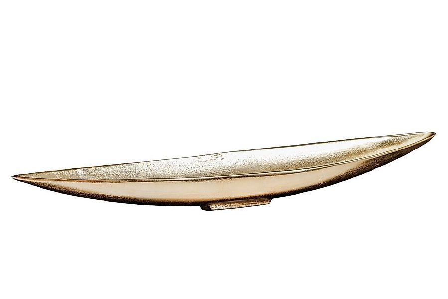 Licht-Erlebnisse Dekoschale CELSO, länglich groß 82 cm lang aus Metall in G günstig online kaufen