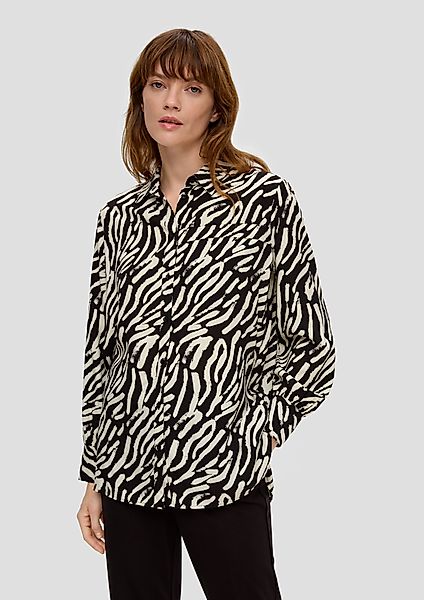s.Oliver Langarmbluse Longbluse aus reiner Viskose günstig online kaufen