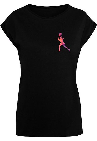 Merchcode T-Shirt Merchcode Damen Ladies Tennis Woman Silhouette - T-Shirt günstig online kaufen