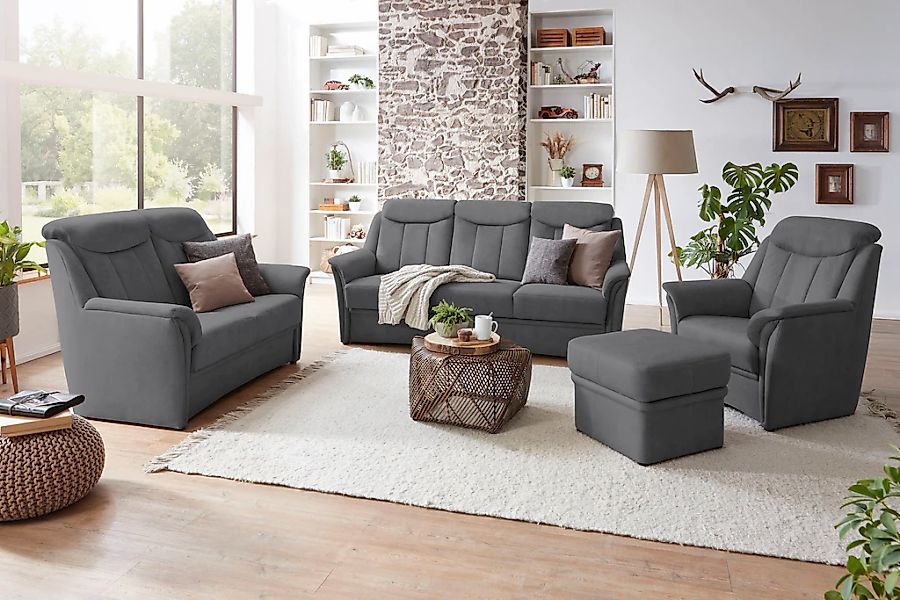 VILLA BECK Polstergarnitur "Lugano", (Set, 3 tlg.), Kopfteilverstellung, in günstig online kaufen