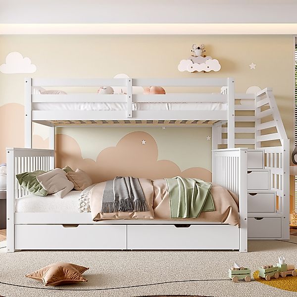 TavilaEcon Etagenbett Kinderbett, Jugendbett mit 2 günstig online kaufen