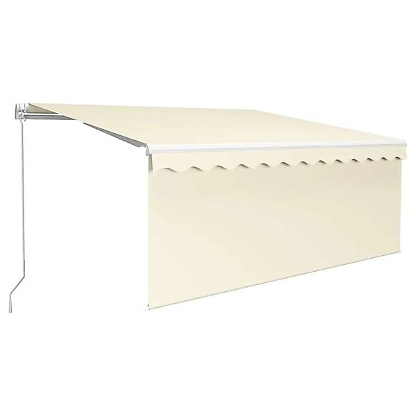 vidaXL Markise Manuell Einziehbar mit Rollo und LED 3x2,5 m Creme 3069262 günstig online kaufen