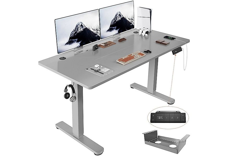 HOMALL Schreibtisch Höhenverstellbarer Schreibtisch mit 3 Höhen-Speicherfun günstig online kaufen