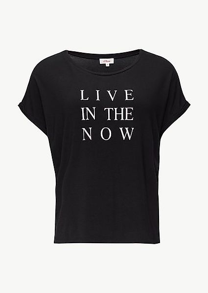 s.Oliver Kurzarmshirt T-Shirt aus Viskosestretch mit günstig online kaufen