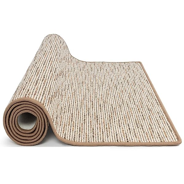 KARAT Läufer nach Maß Geneva Moderner Wohnteppich Beige 80 x 400 cm günstig online kaufen