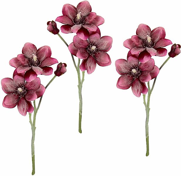 I.GE.A. Kunstblume "Magnolie" Künstlicher Magnolienzweig, 3er Set günstig online kaufen