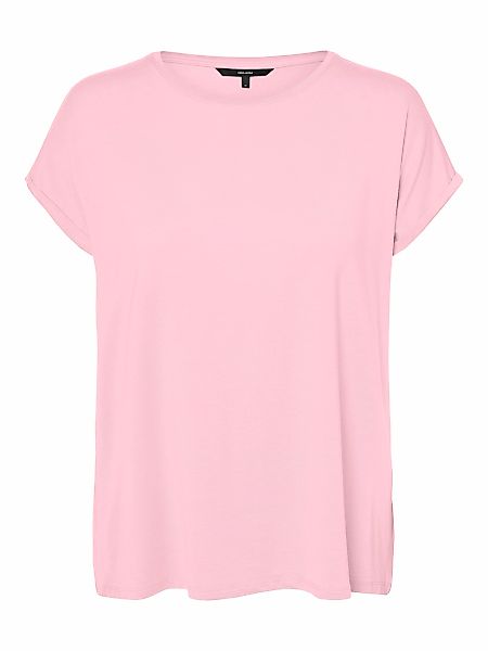 Vero Moda Rundhalsshirt "VMAVA PLAIN SS TOP GAJRS NOOS" günstig online kaufen