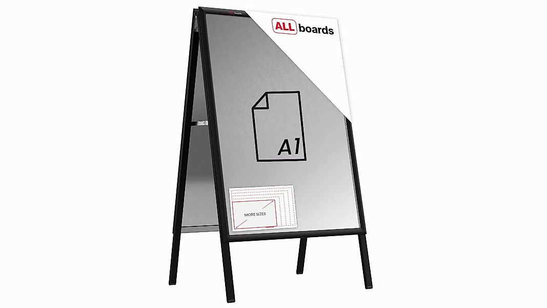 ALLboards Einzelrahmen ALLboards Doppelseitige Werbetafel Kundenstopper günstig online kaufen