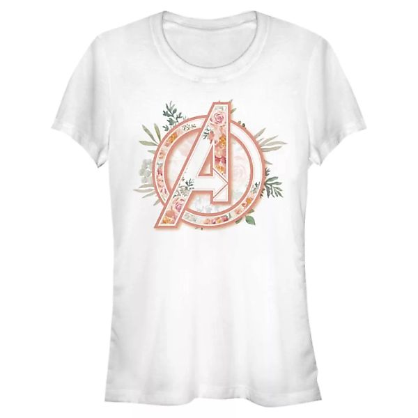Marvel - Logo Avenger Floral - Frauen T-Shirt günstig online kaufen