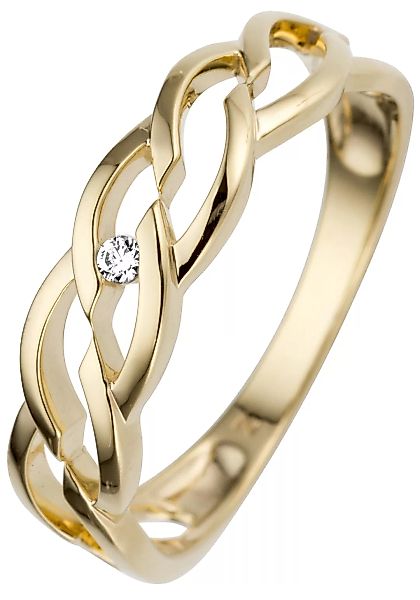 JOBO Fingerring, 585 Gold mit Diamant günstig online kaufen