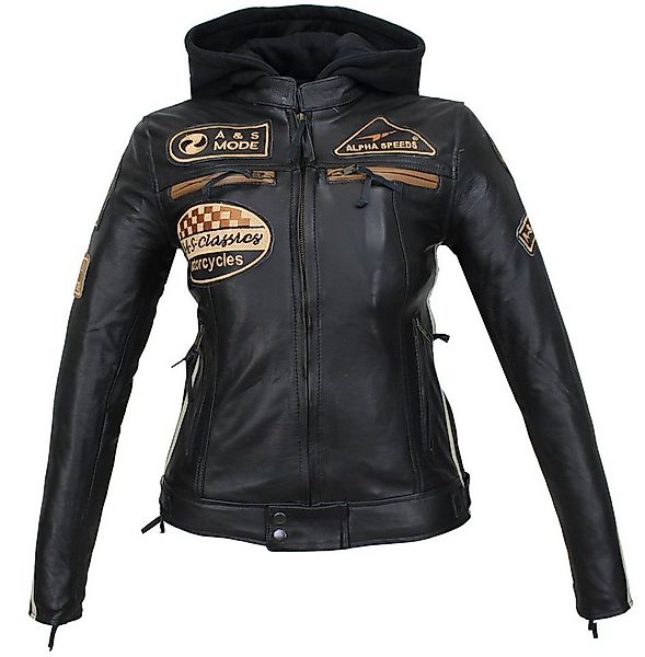 Alpha Speeds Motorradjacke - /Freizeit Damen Lammlederjacke Bikerjacke High günstig online kaufen