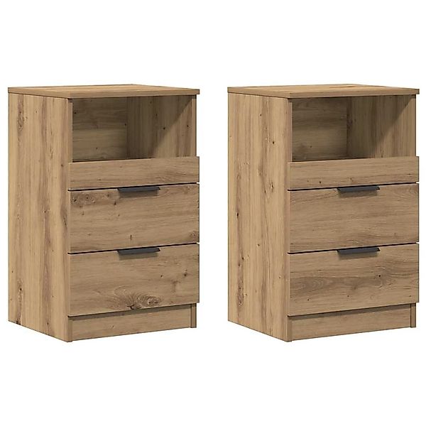 vidaXL Nachttische 2 Stk, Artisan-Eiche 40x36x65 cm Holzwerkstoff 856847 günstig online kaufen