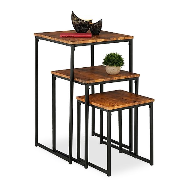 relaxdays Beistelltisch 3er Set (3er Set), günstig online kaufen