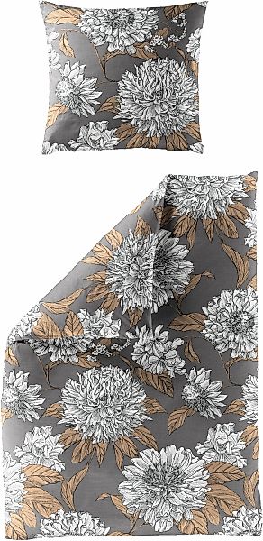 BIERBAUM Bettwäsche "4059" 2 Stk. Mako-Satin, 100 % Baumwolle, pflegeleicht günstig online kaufen