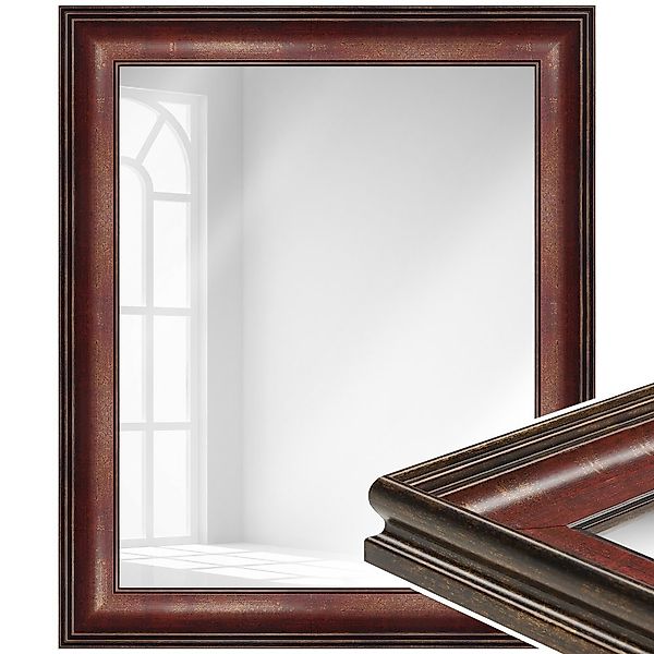 WANDStyle Wandspiegel H235, Rot, aus Kunststoff günstig online kaufen