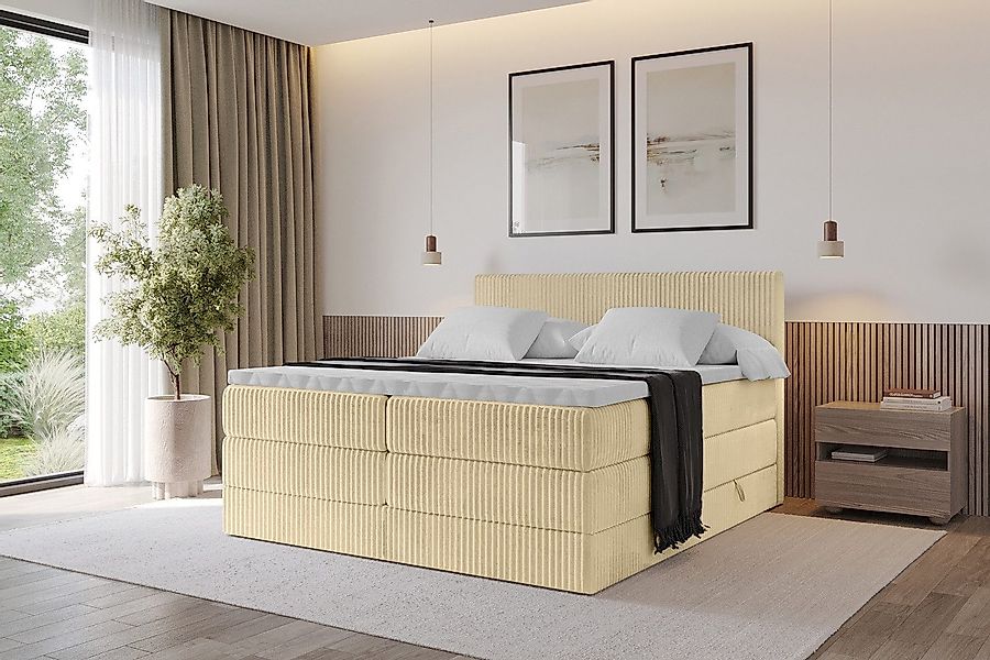 ALTDECOR Boxspringbett TOLO KING (Multipocket-Matratze H4, günstig online kaufen