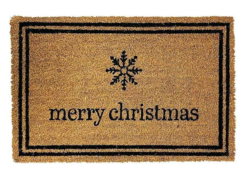 Fußmatte Merry Christmas Kokos Fussmatte Weihnachten Fußabtreter 38x58cm günstig online kaufen